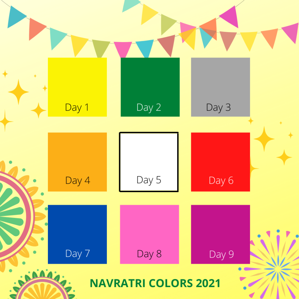 Navratri Colors 2021 The Feel Good Moments Blog
