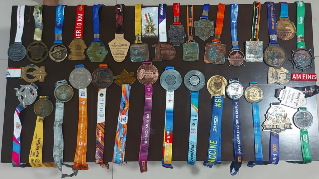 A lots OF running medals 