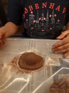 Preparing Ganesha With Clay 