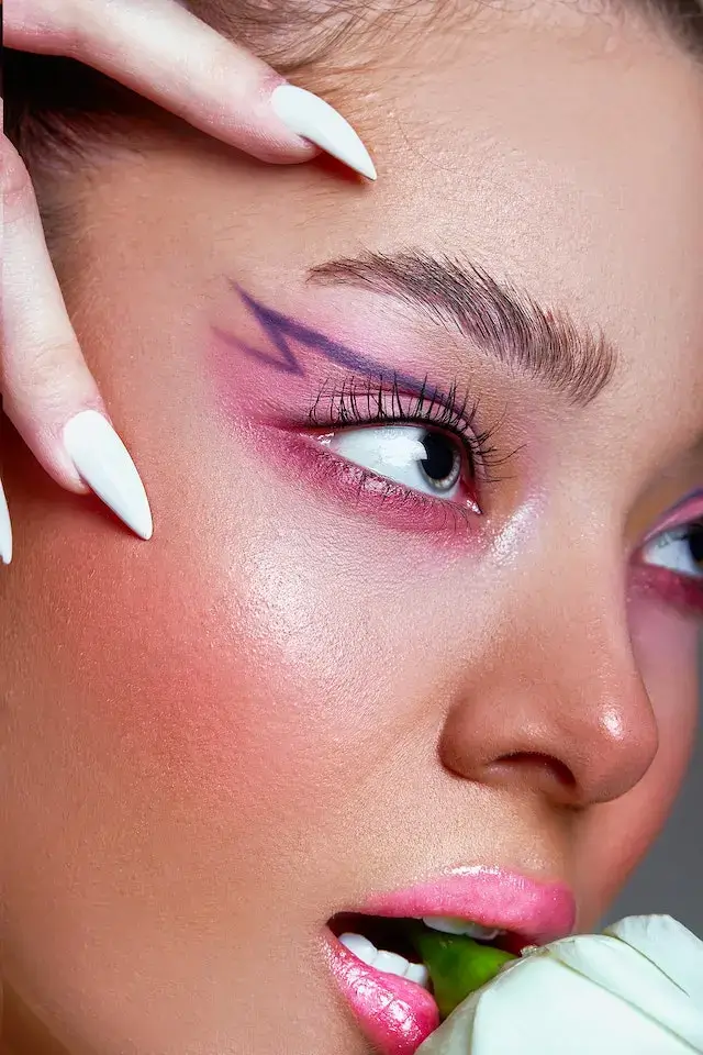 Pink and Black Winged Liner