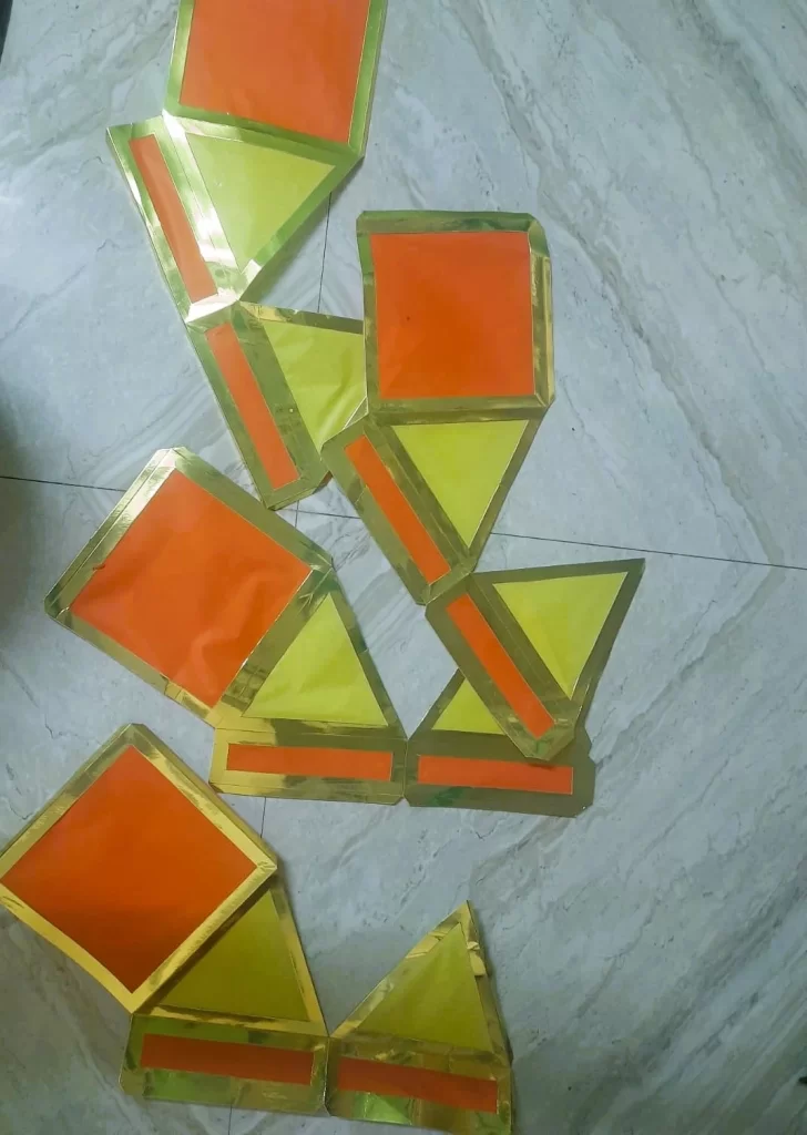 Cut-Outs To The Frames of Diwali Lantern 